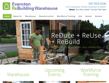 Tablet Screenshot of evanstonrebuildingwarehouse.org